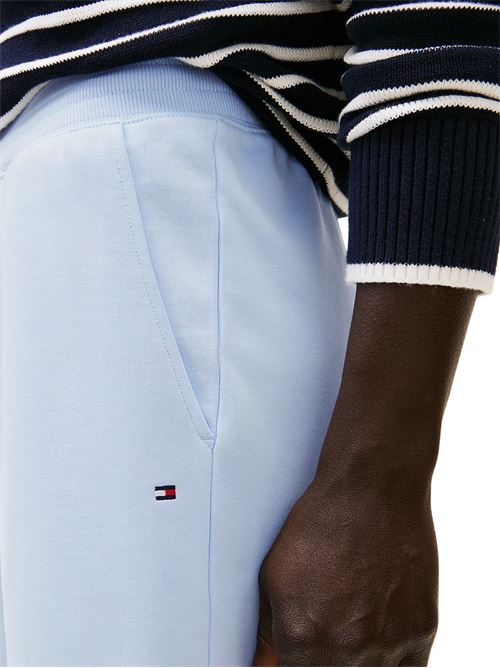 Pantaloncino uomo celeste in spugna Tommy Hilfiger | MW0MW37240C1O